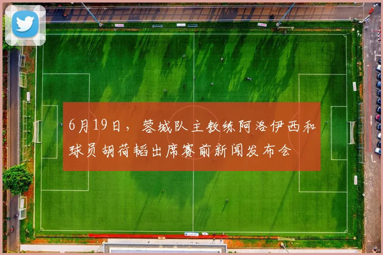 6月19日，蓉城队主教练阿洛伊西和球员胡荷韬出席赛前新闻发布会